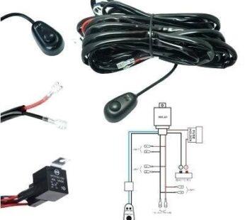 WIRING HARNESS WITH SWITCH FOR LED LIGHT BARS