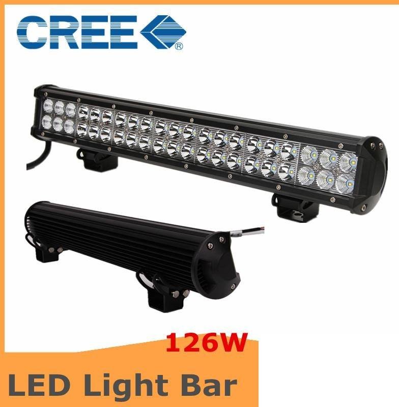 126W 20 INCH REMOVE BRACKET CREE LED COMBO BEAM LIGHT BAR